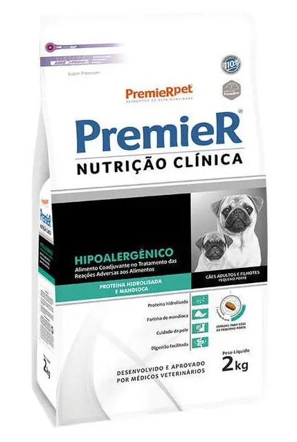 saco da ração premier hipoalergenica mandioca top5