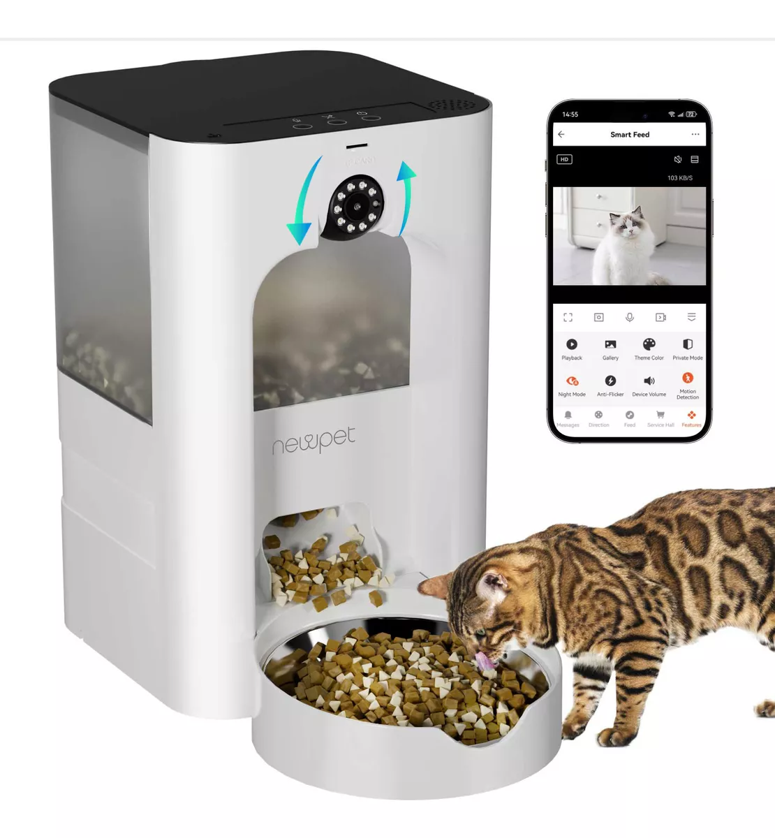 Alimentador automático para cachorro com cá era